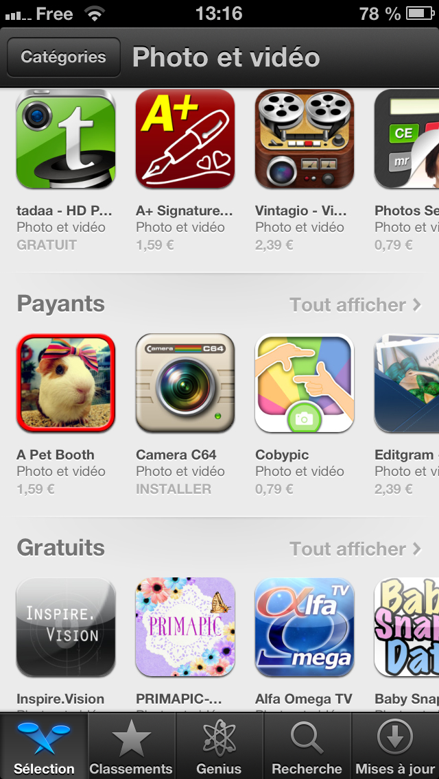 Our application “Camera C64” is featured in the App Store’s “Photo & Video” category :)