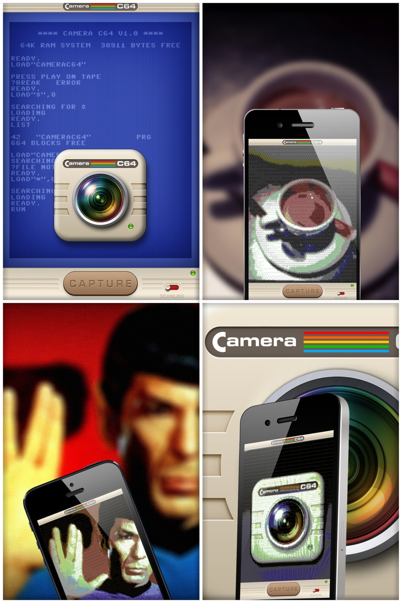 A great new set of screen shots for Camera #C64! Thanks again JC :) Reminder: get it on the App S...